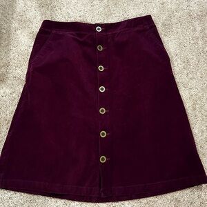 Corduroy stretch skirt